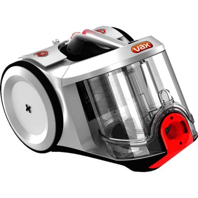 Vax C86-PB-TE Performance 12 Total Home ECO Bagless Cylinder Vacuum Cleaner in Silver & Red
